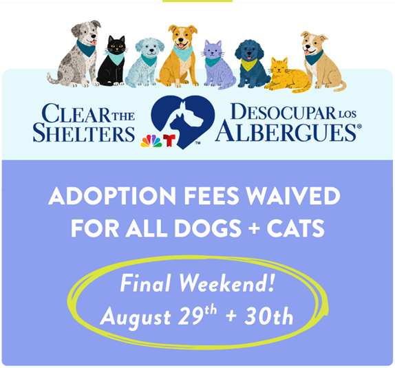 Clear the Shelters at Pets In Need
